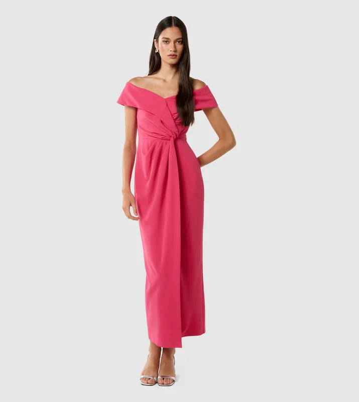 فورايفر نيو RENEE Off Shoulder Midi Party Dress